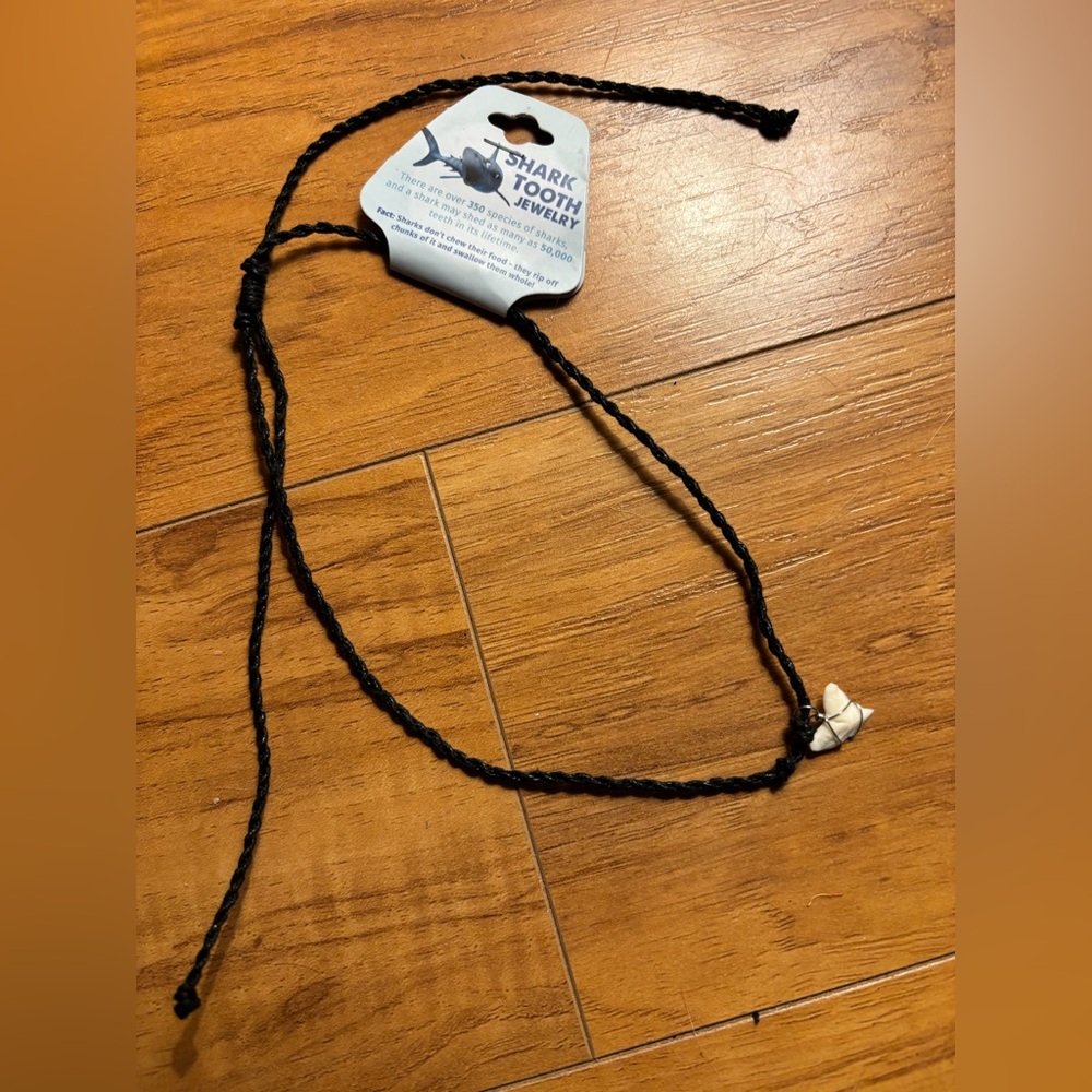 Shark tooth necklace. Adjustable. NWT. Wicked fast shipping.